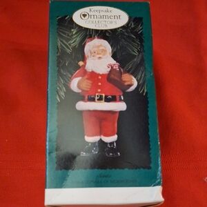 Hallmark Santa Keepsake Ornament - Red and White